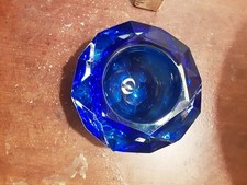 4" Saphire Blue And Crystal