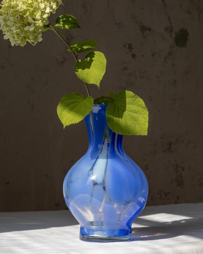 Vaso vintage vetro soffiato - vintage,