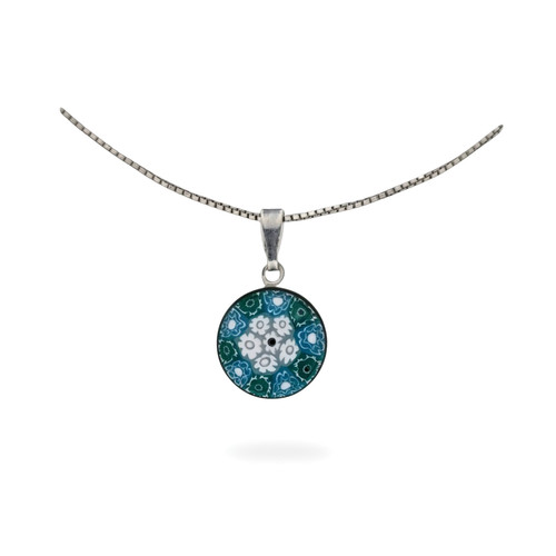 Collana ciondolo vetro - 18",