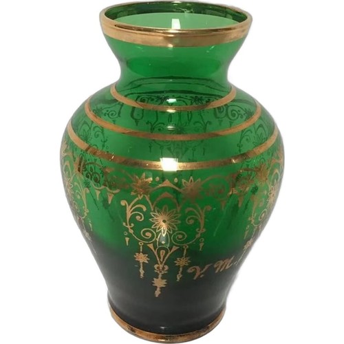 Vaso vintage murano smeraldo - vaso,