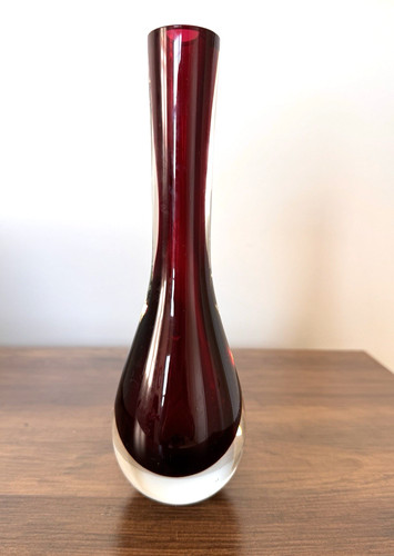 Vaso murano sommerso rosso - murano, sommerso-rosso