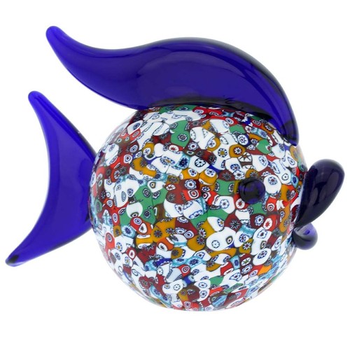 Scultura pesce millefiori - , in