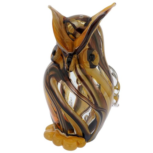Scultura gufo vetro - in,